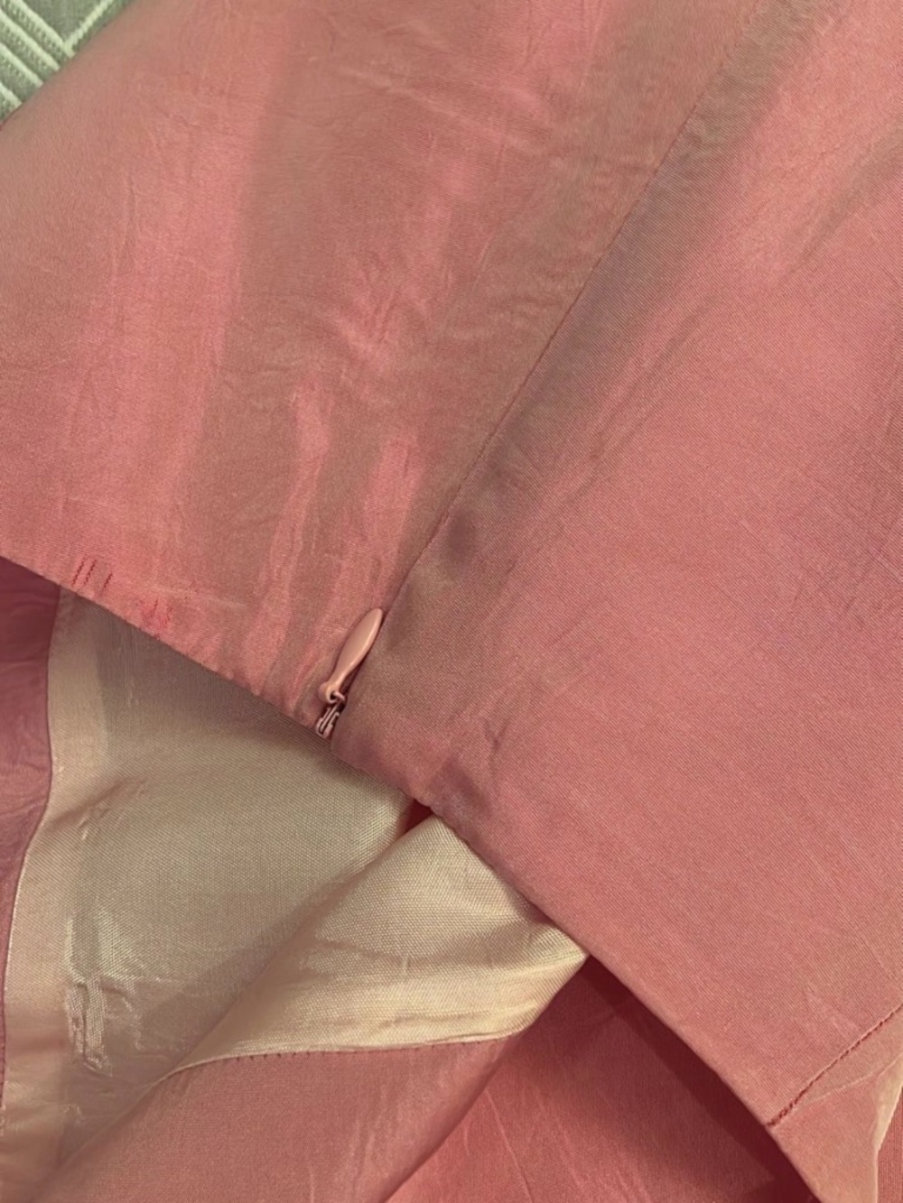 Vintage satin finish bubblegum Pink A-Line Maxi high rise Skirt size XS - Picture 7 of 7